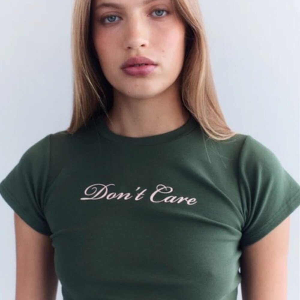 With Jean Green Kids Tee with Fun Slogan